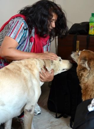 With Gabbar Singh and Miss Mutt