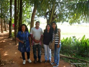 Chandu with us at Banasura Dam park.