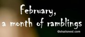 februaryramblings@shailsnest